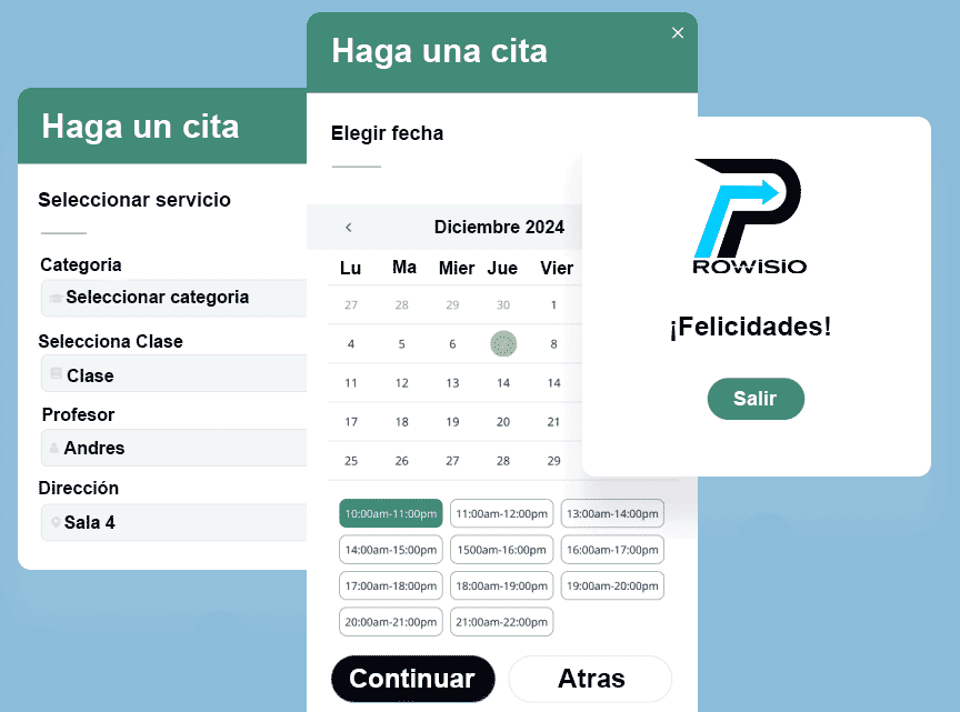 Reservas por calendario fecha y hora en tu web